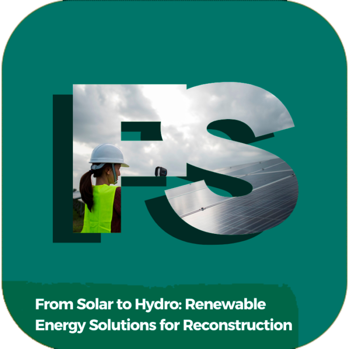 From Solar to Hydro: Renewable Energy Solutions for Reconstruction | Industry Specialized Training